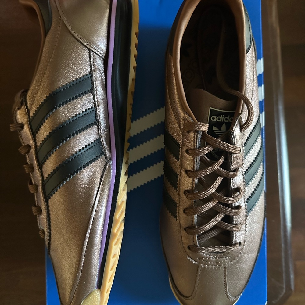 Adidas Metallic Bronze Sneakers